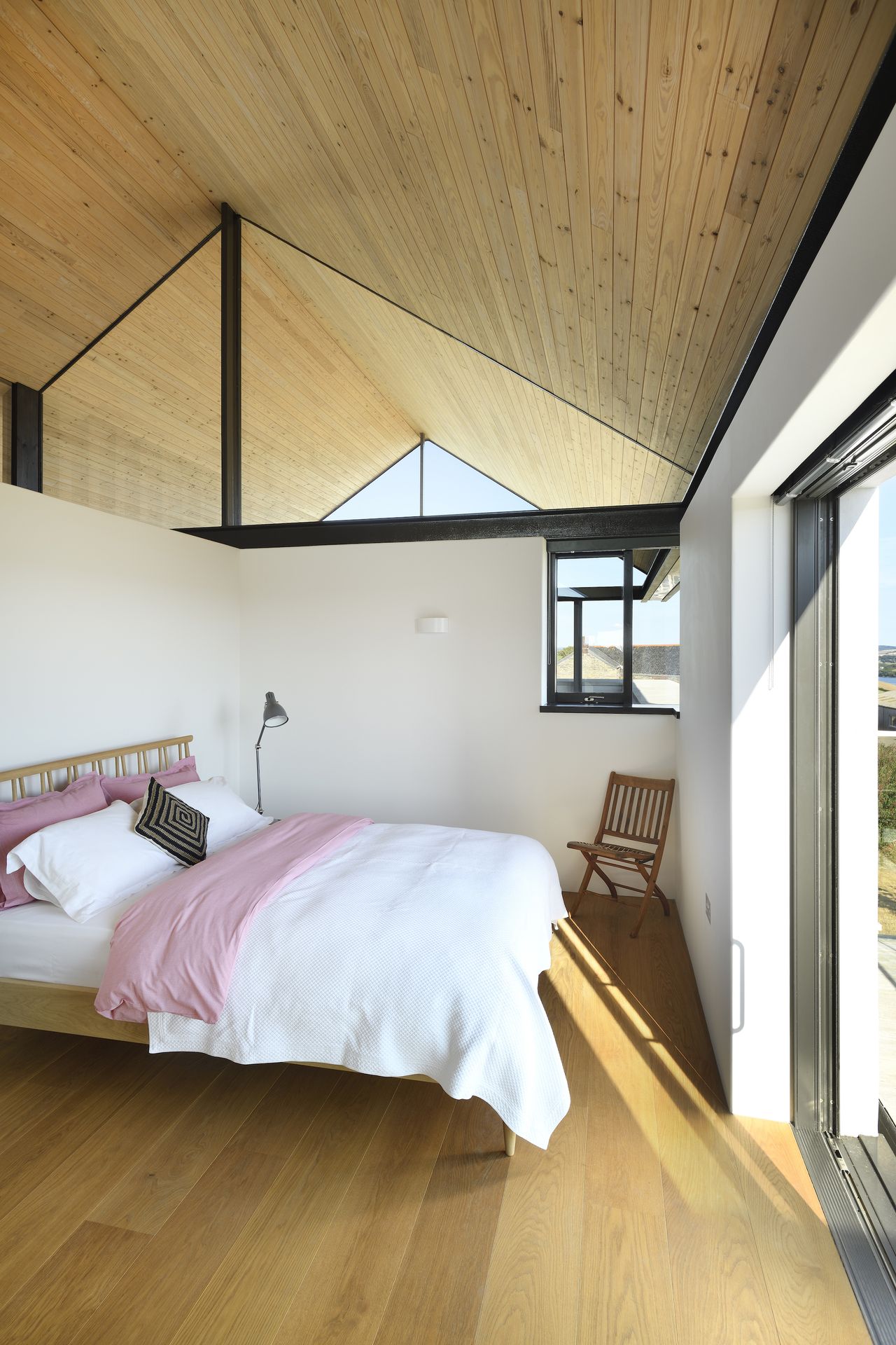 glass sliding doors in bedroom