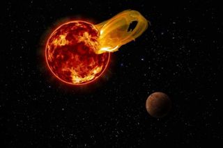 Proxima Centauri flare illustration