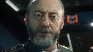 Liam Cunningham's face modeled with fidelity in Squadron 42