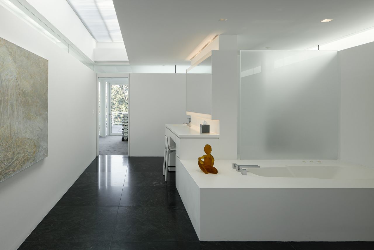 The house's private living areas