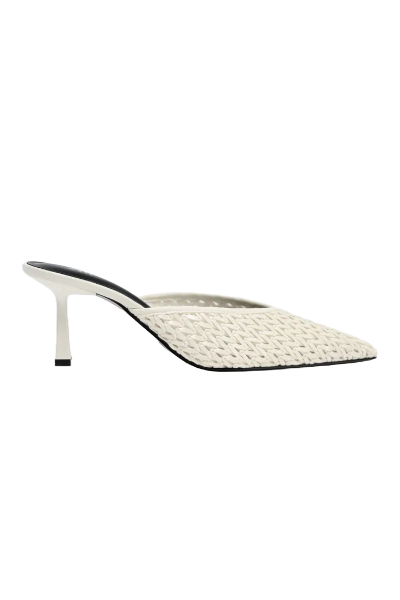 ZARA, Braided Slingback Heels