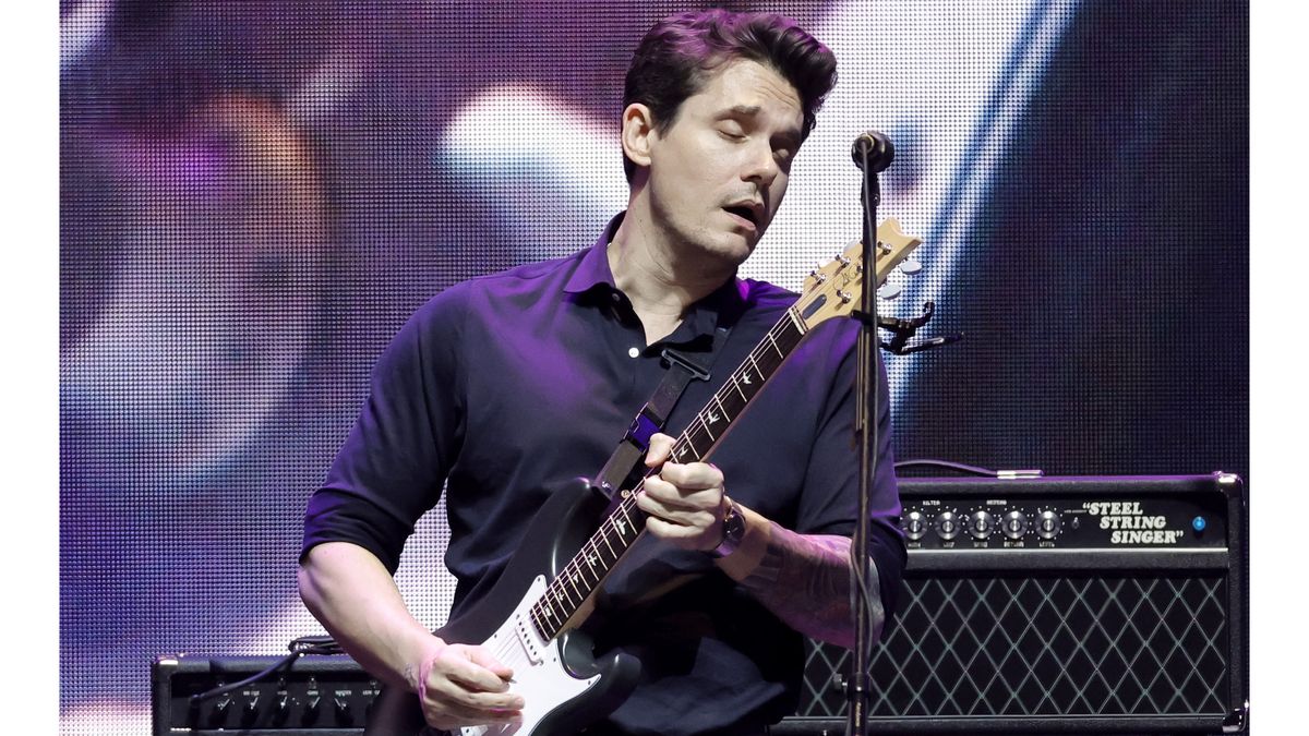 John Mayer breaks out his Monterey Hendrix Strat, solos with H.E.R and guest with Sheryl Crow at Eric Clapton's Crossroads Festival