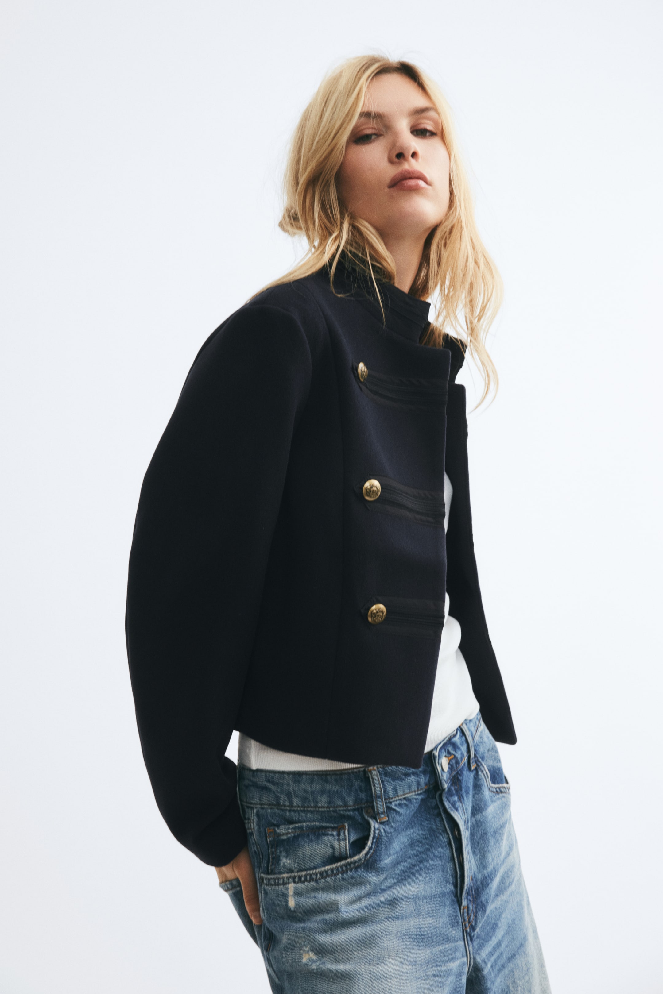 Button-Detail Jacket