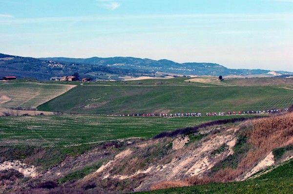 The Tuscan countryside.