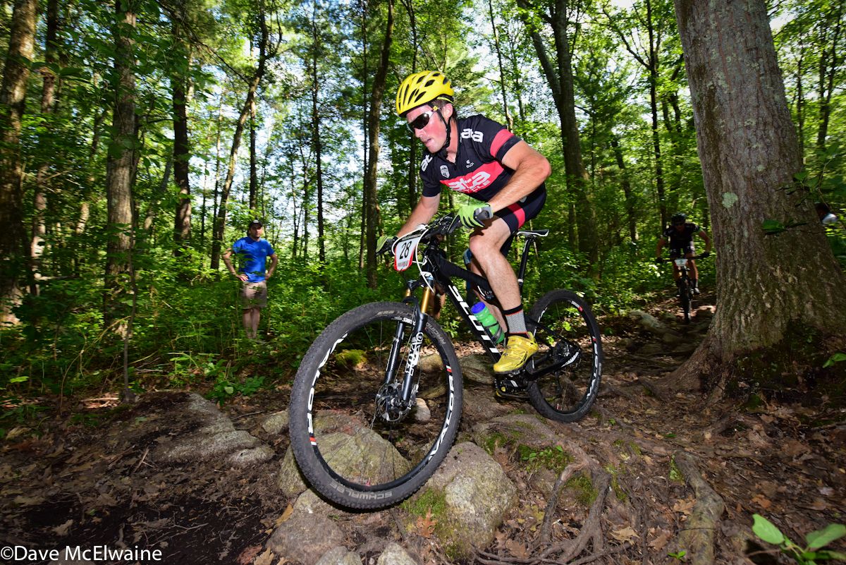 William Malone (ATA Cycles) riding in second place