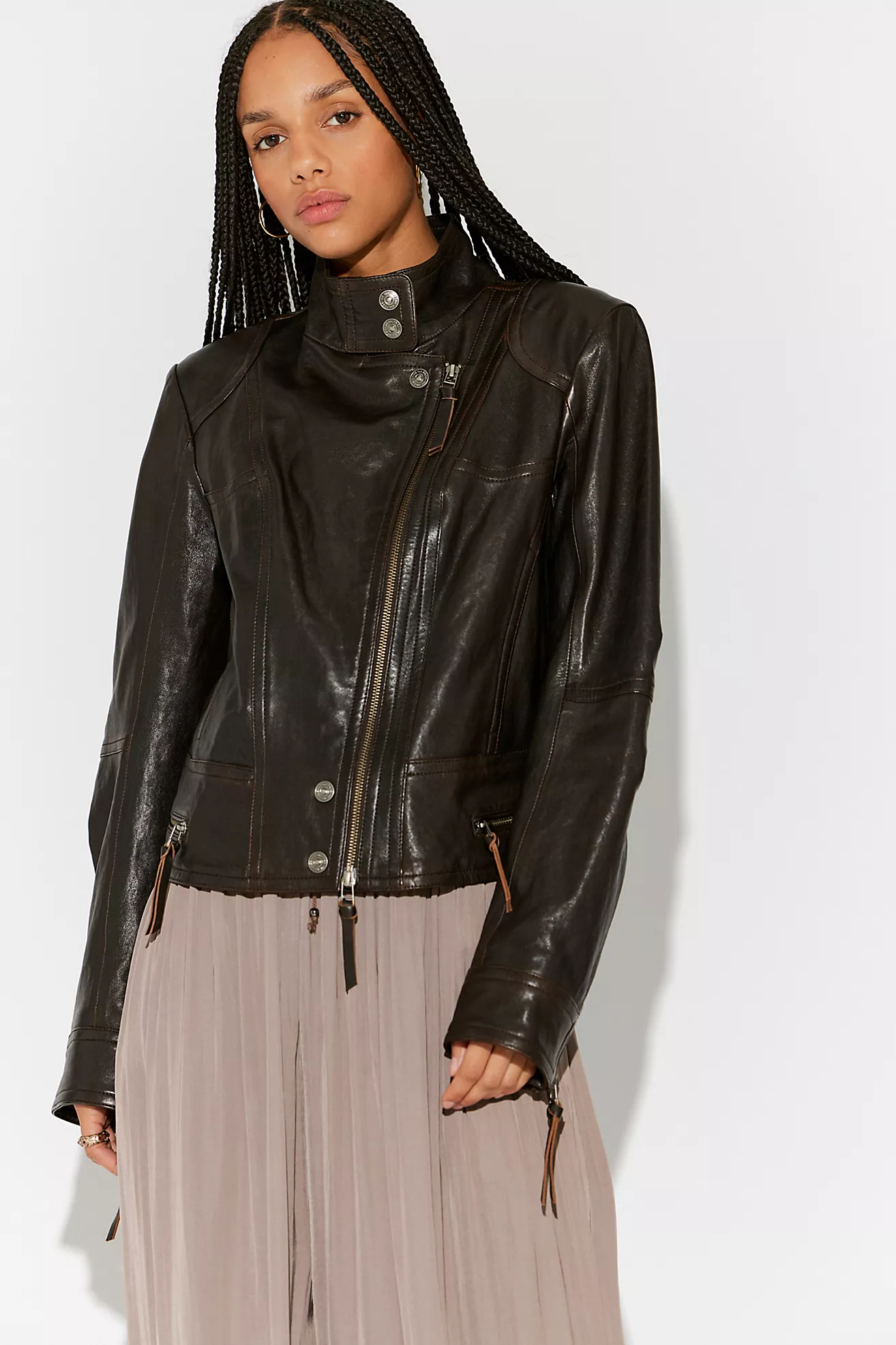 We the Free Circe Leather Jacket