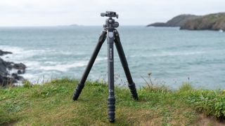 Benro Tortoise tripod set up at a coastal location