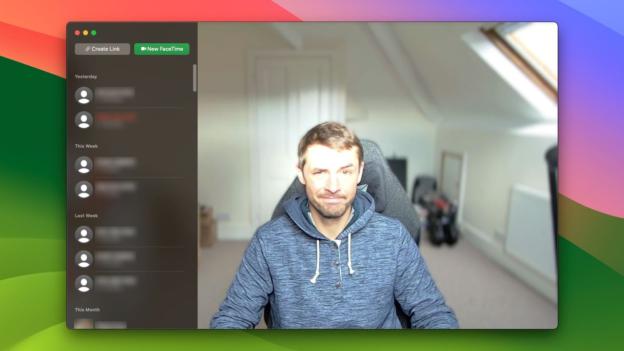 A still image captured by the HyperX Vision S webcam with a bright light in front of the subject.