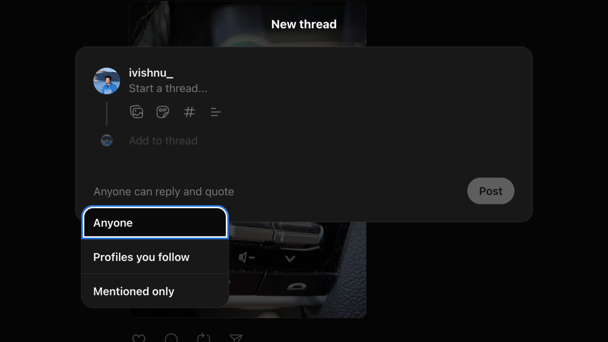 Threads gain new ability to limit users from quoting posts