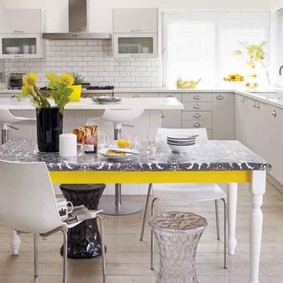 kitchen area with bowl