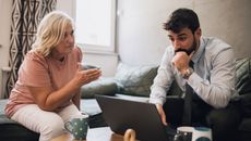 Adult son moves back in with his mom.