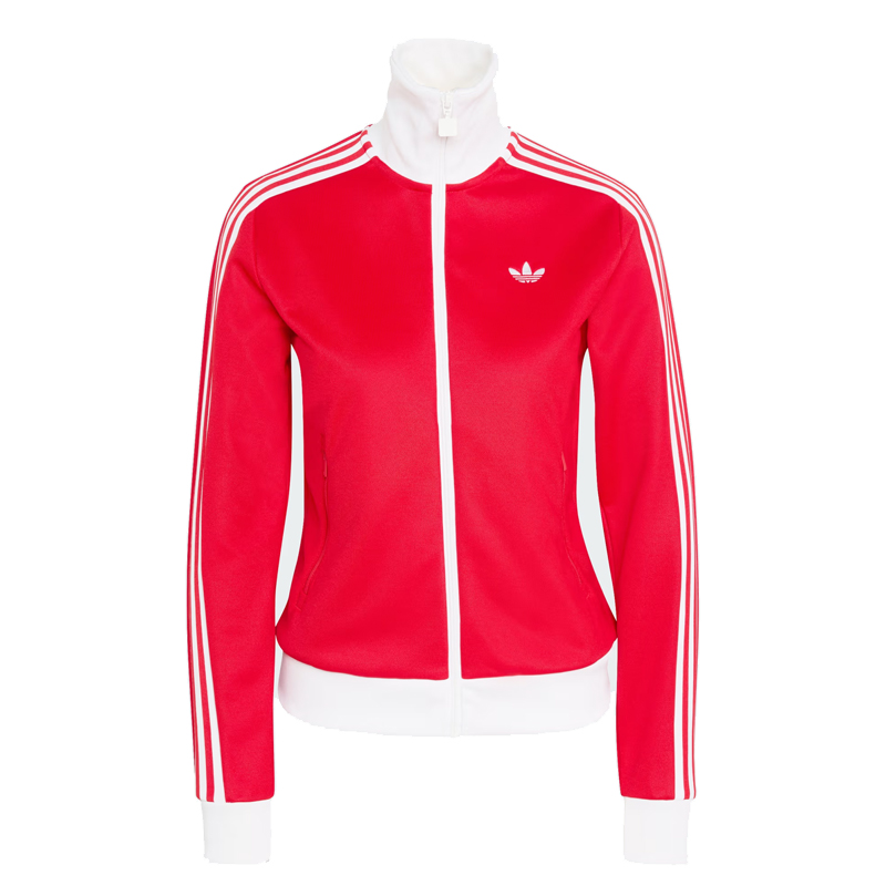red track jacket, adidas