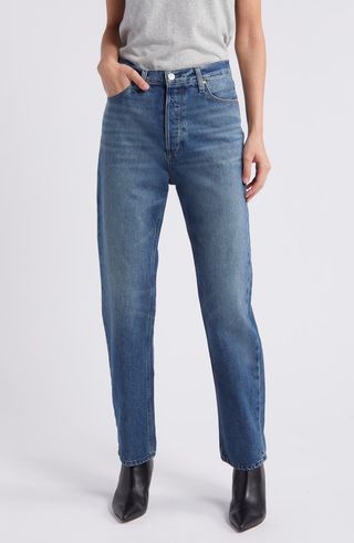 Sawyer High Waist Straight Leg Jeans