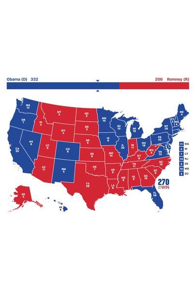 2012 electoral scenario