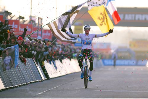 Mathieu van der Poel wins the Zolder World Cup