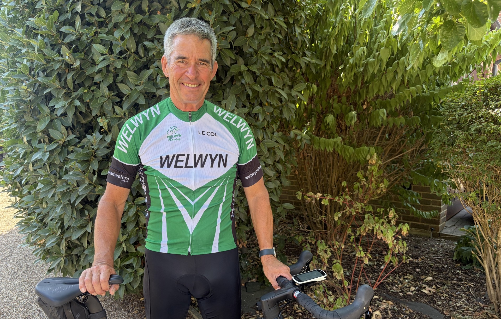 Pete Bonfield in a Welwyn jersey