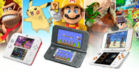 Nintendo 3DS Family of Systems; From left to right: Nintendo 2DS, New Nintendo 3DS, New Nintendo 2DS XL