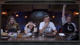 The cast of Critical Role react to a gross description.