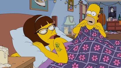 Season 27 premier episode of The Simpsons.