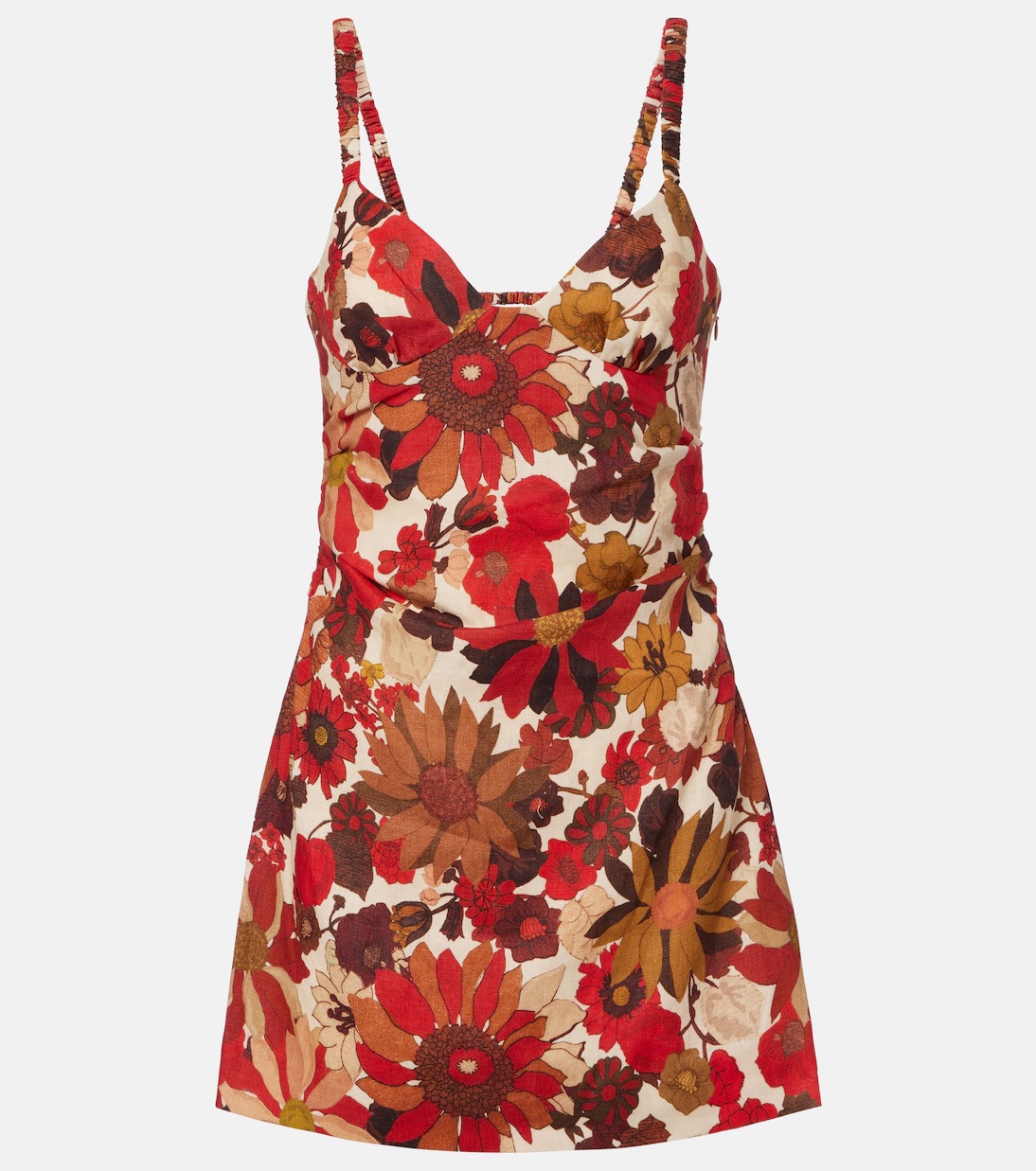 SIR, Primrose Floral Linen Minidress