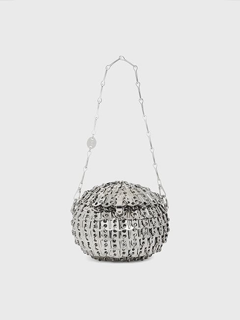 wallpaper fashion gift guide Iconic Silver Sphere 1969 Bag Rabanne