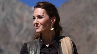 Catherine, Princess of Wales visits the Chiatibo glacier in the Hindu Kush mountain range on October 16, 2019