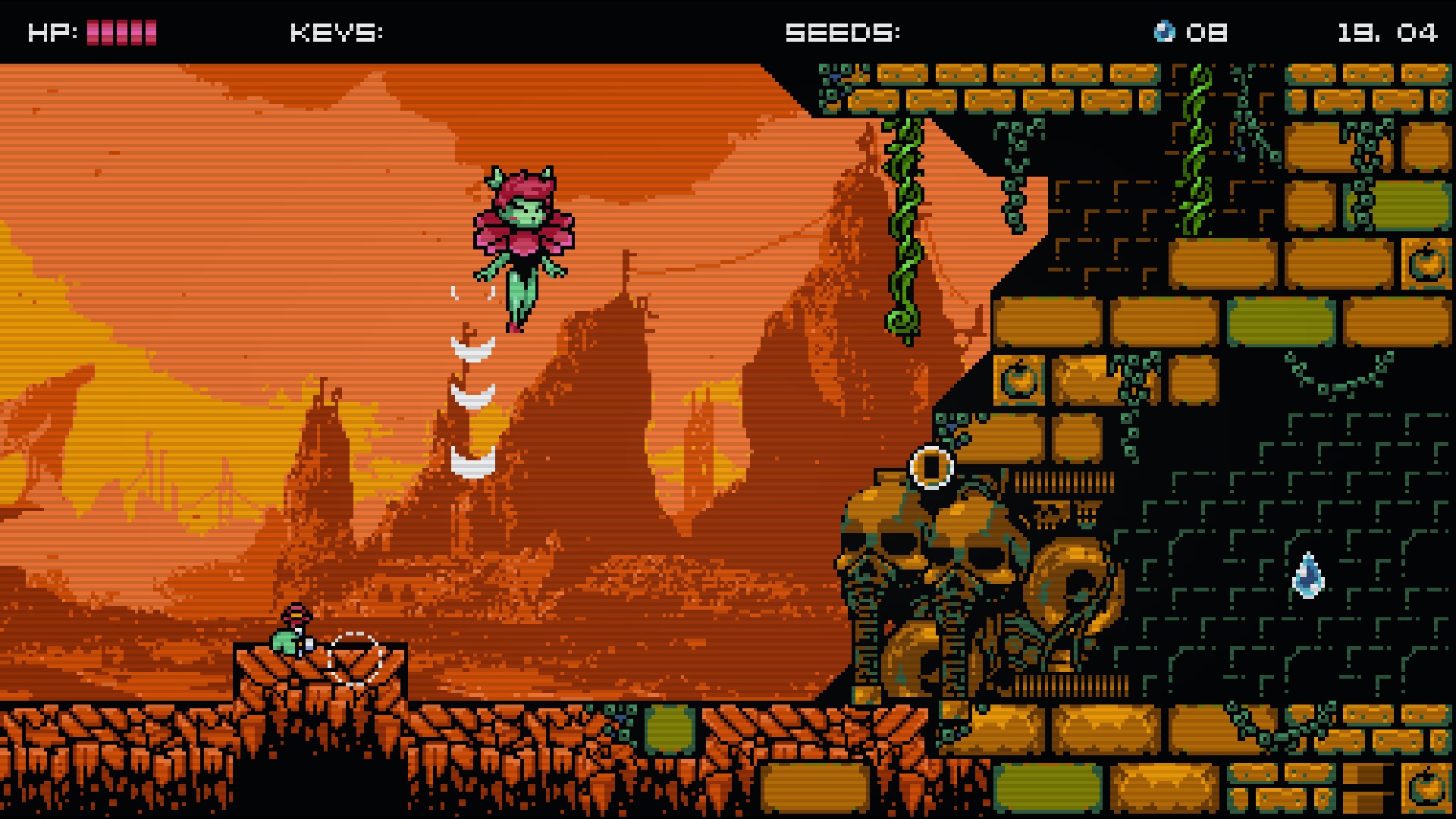 Jumping while approaching a dungeon in Alruna: End of History