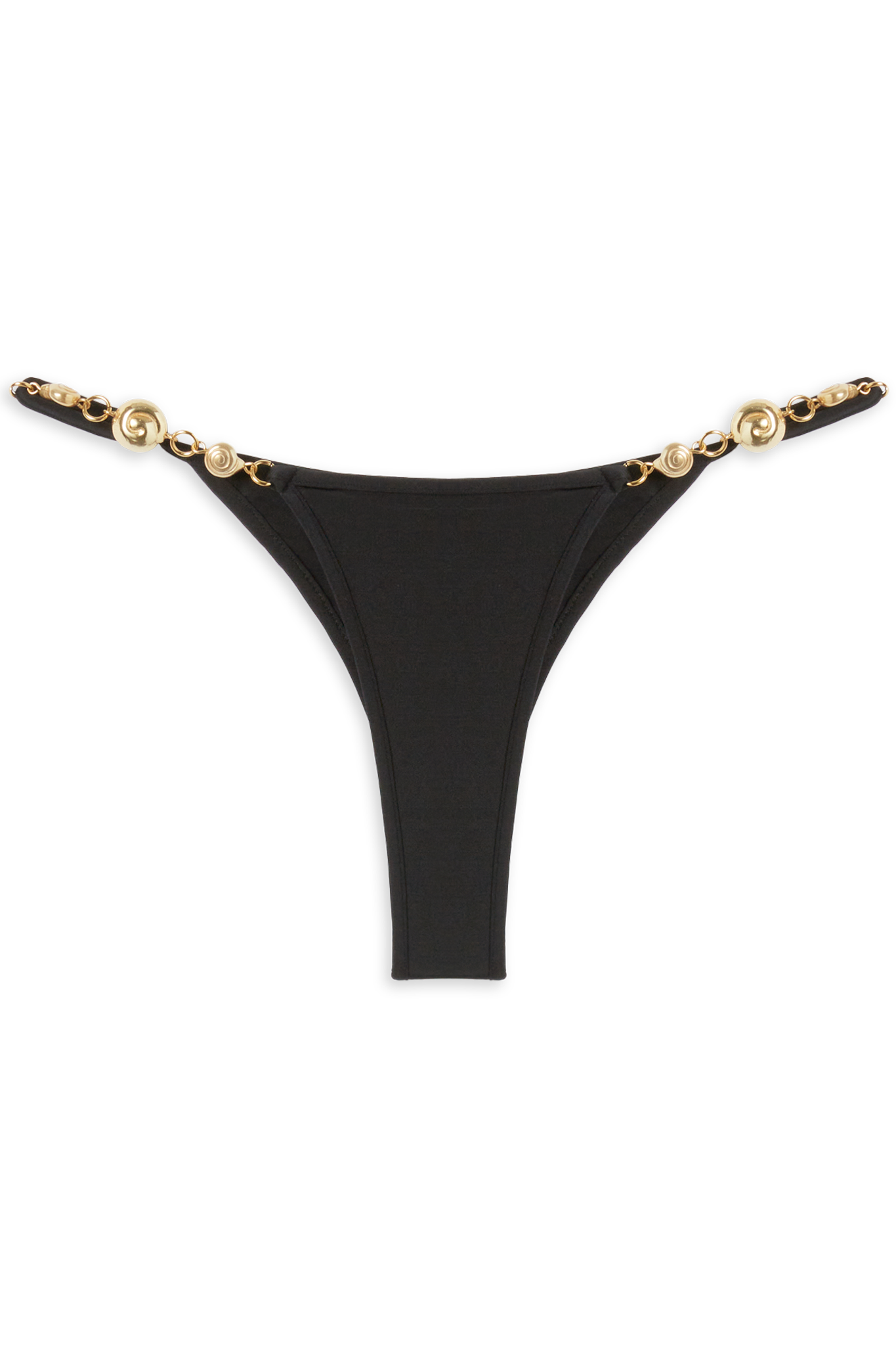 Splash Bikini Bottom // Black Shiny