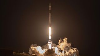 A SpaceX Falcon 9 rocket launches 24 Starlink satellites to orbit from California's Vandenberg Space Force Base on June 24, 2026.