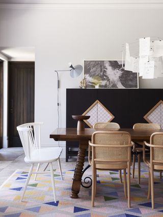 Mix and match dining room chairs