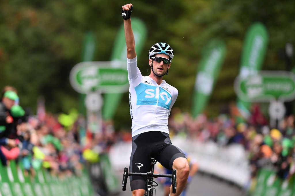 Wout Poels (Team Sky) wins