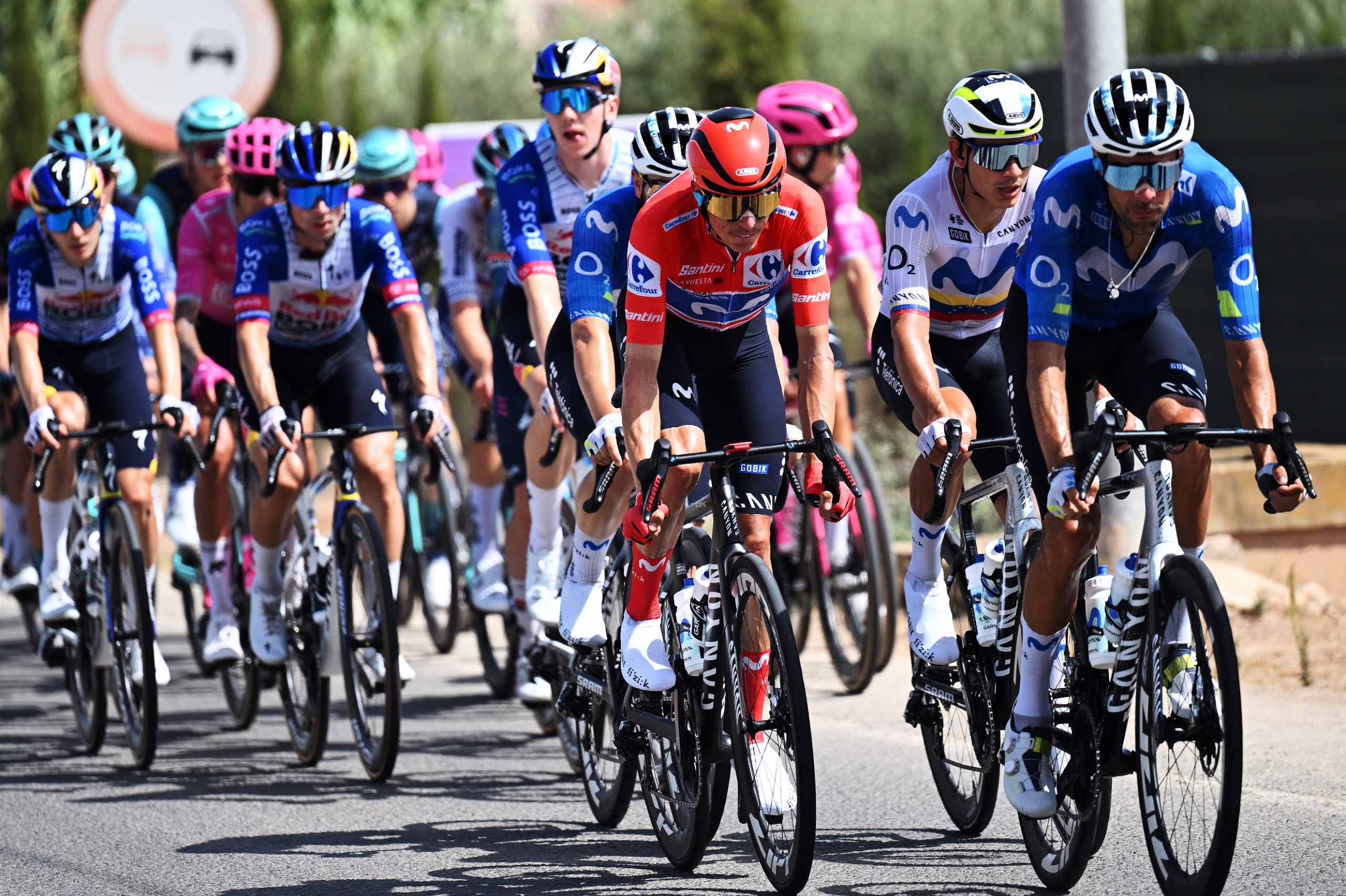 Enric Mas in the peloton during stage 11 of the Vuelta a Espa&ntilde;a 2026
