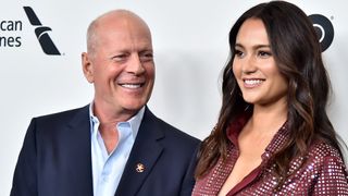 Bruce Willis and wife Emma Heming Willis attend the "Motherless Brooklyn" Arrivals during the 57th New York Film Festival on October 11, 2019 in New York City.