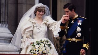 Princess Diana and Prince Charles on their wedding day