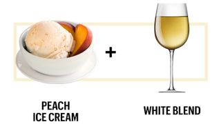 Peach Ice Cream + White Blend
