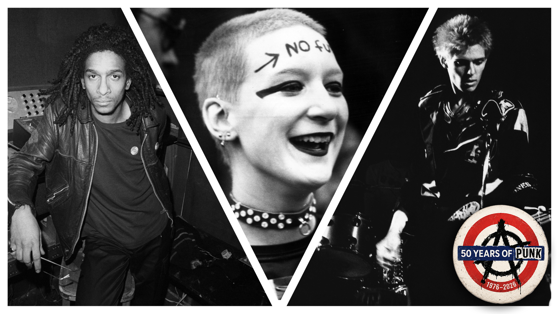 A selection of images of punk culture from 1977