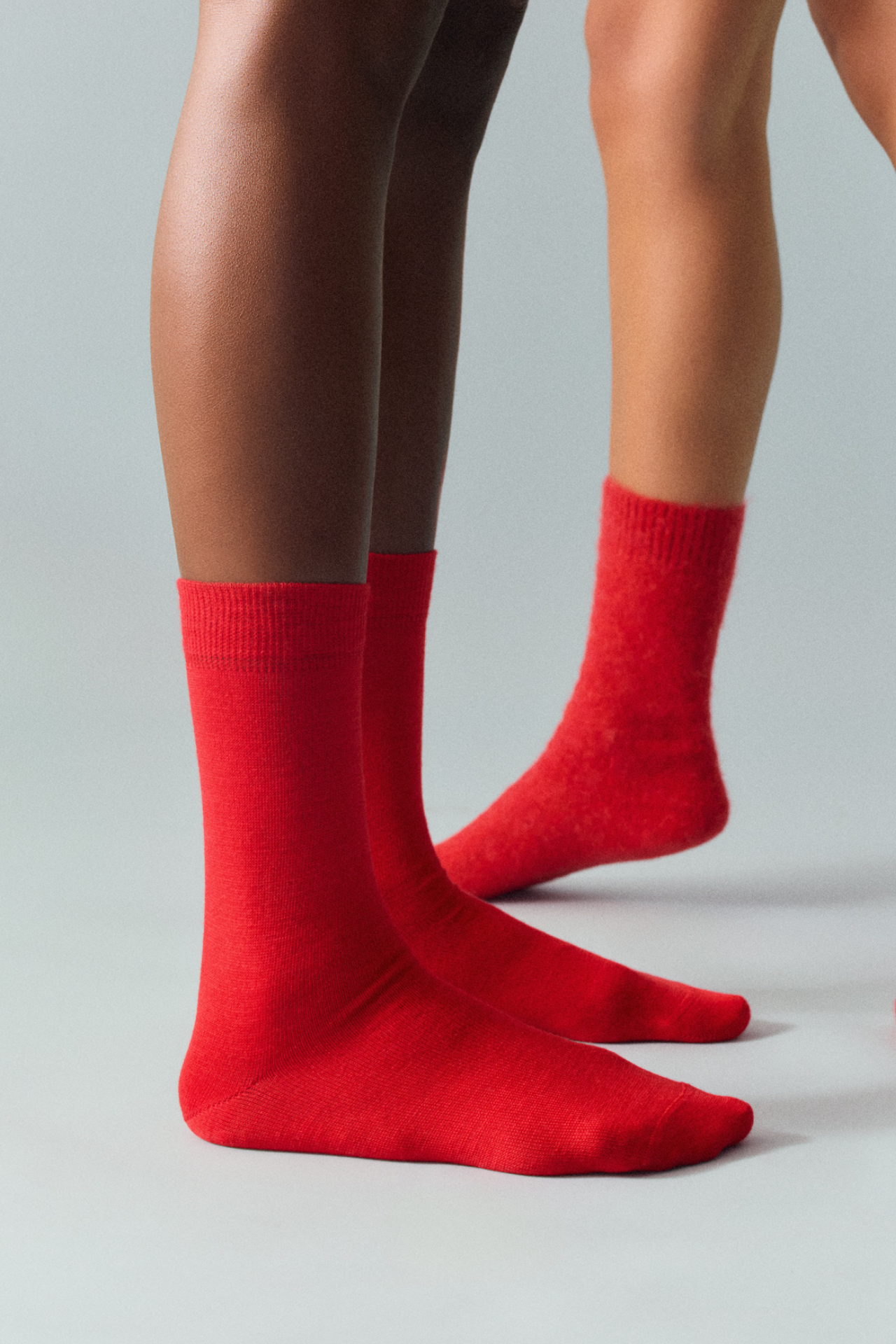 Postbox Red Merino Socks - Small (uk 4-7) / Postbox Red