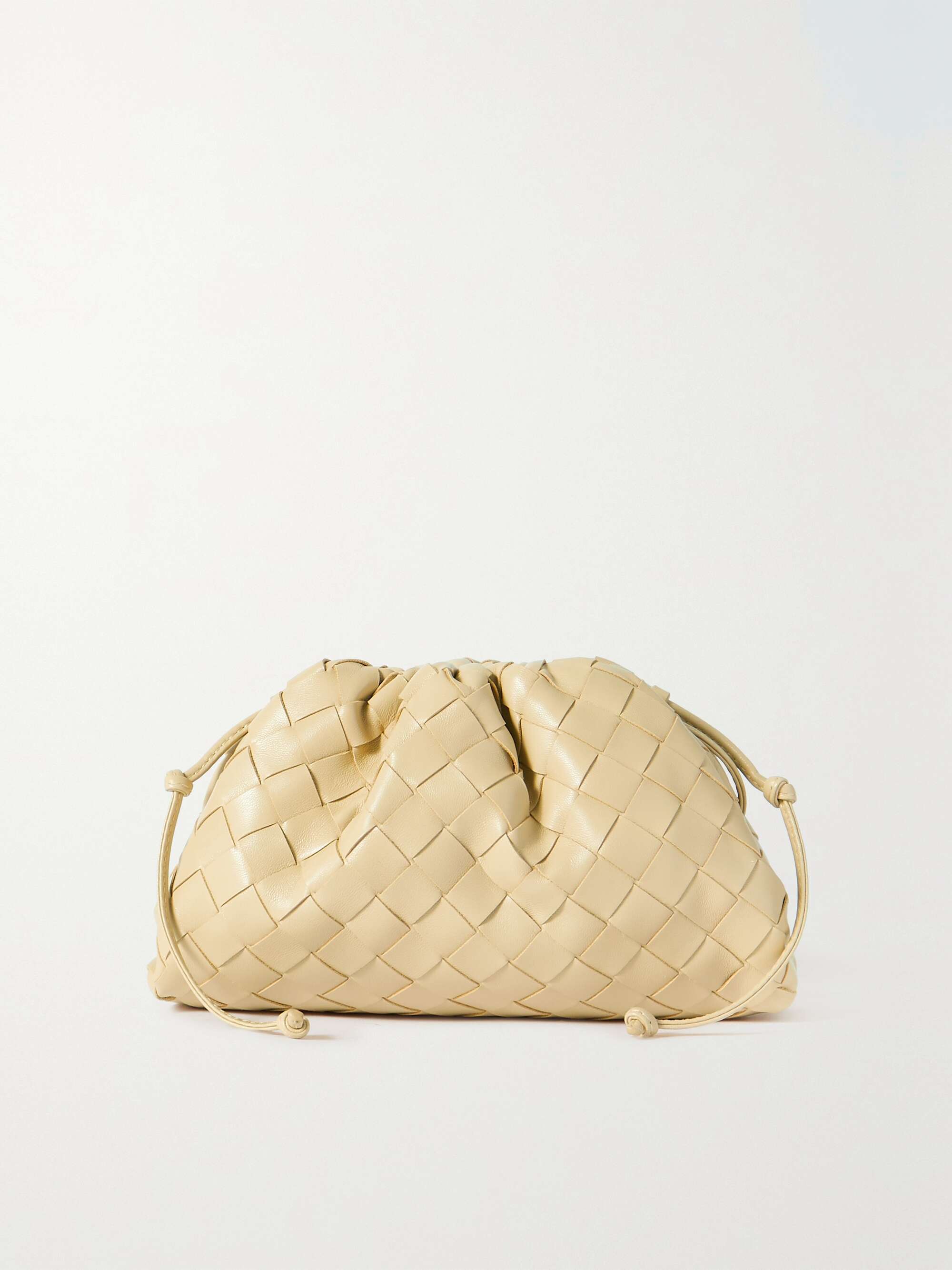 The Pouch Small Intrecciato Leather Clutch