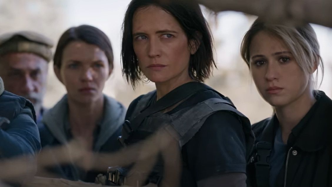 Ruby Rose, Eva Green and Maria Bakalova in Dirty Angels