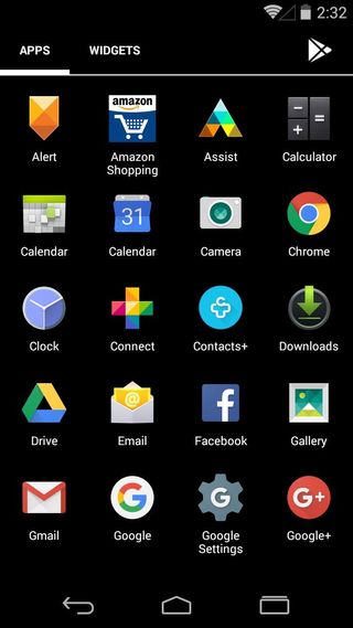 Android 4.4 App Drawer