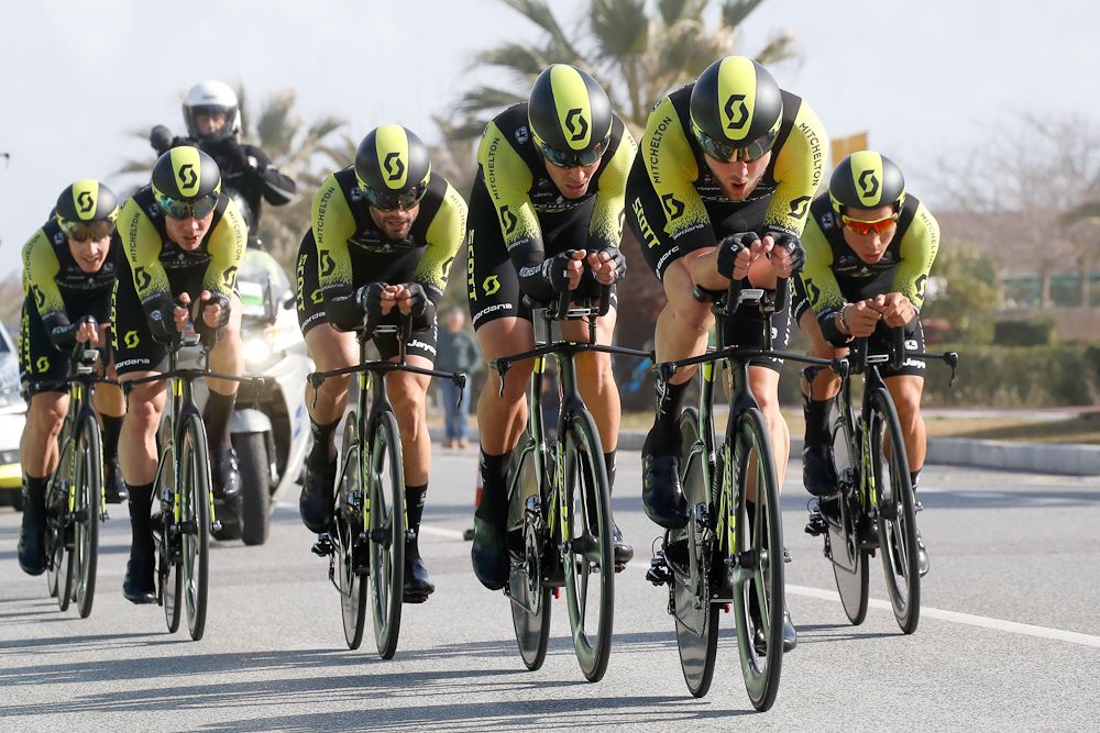 Mitchelton-Scott ride to second place at the Tirreno-Adriatico team time trial