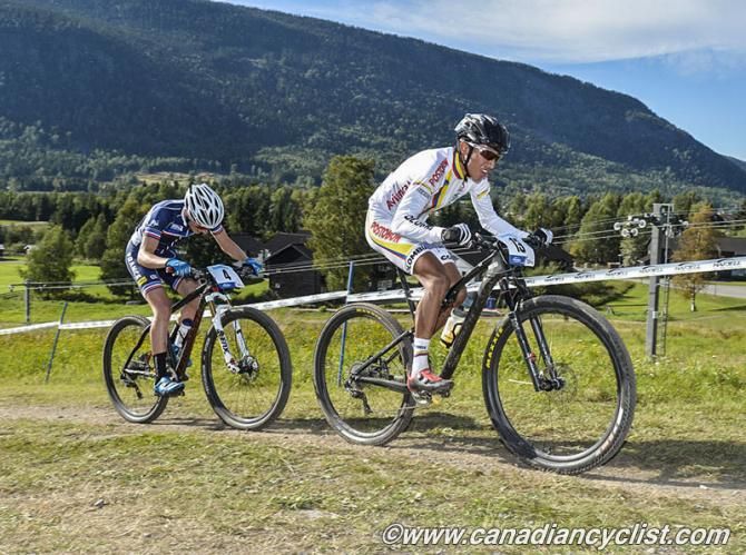 Egan Bernal (Colombia) and Hugo Pigeon (France)