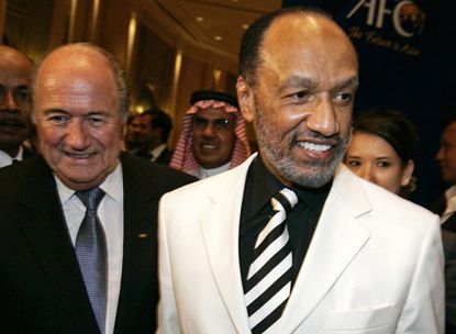 Sepp Blatter Mohamed Bin Hammam Fifa