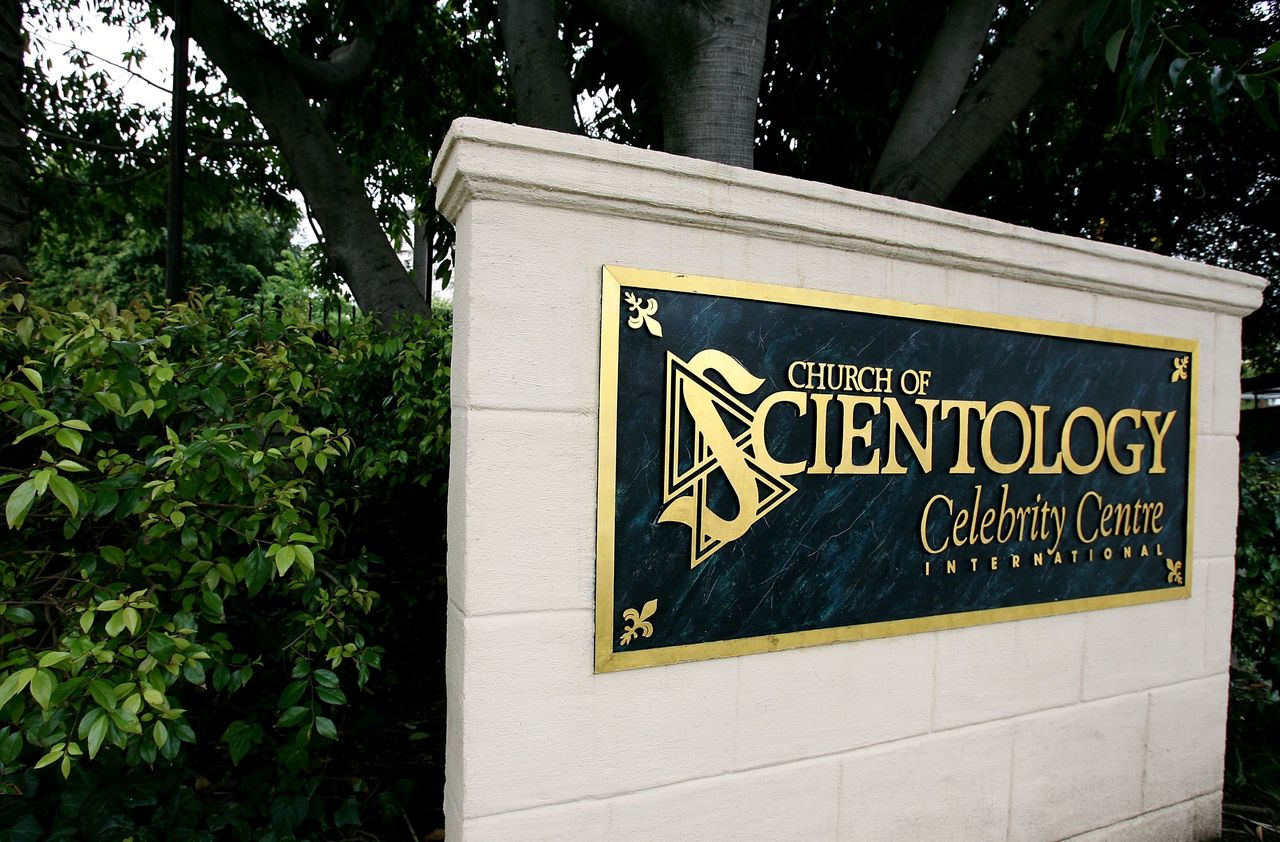 The Church of Scientology Celebrity Centre sign.