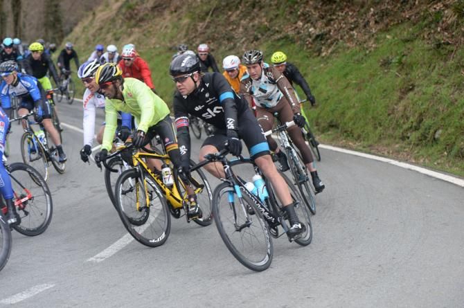 Edvald Boasson Hagen (Team Sky) struggled in the finale