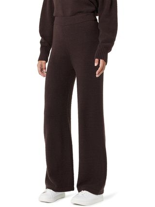 The Drop Women's Leo Super Soft Pull on Sweater Pants, Java Chocolate, S