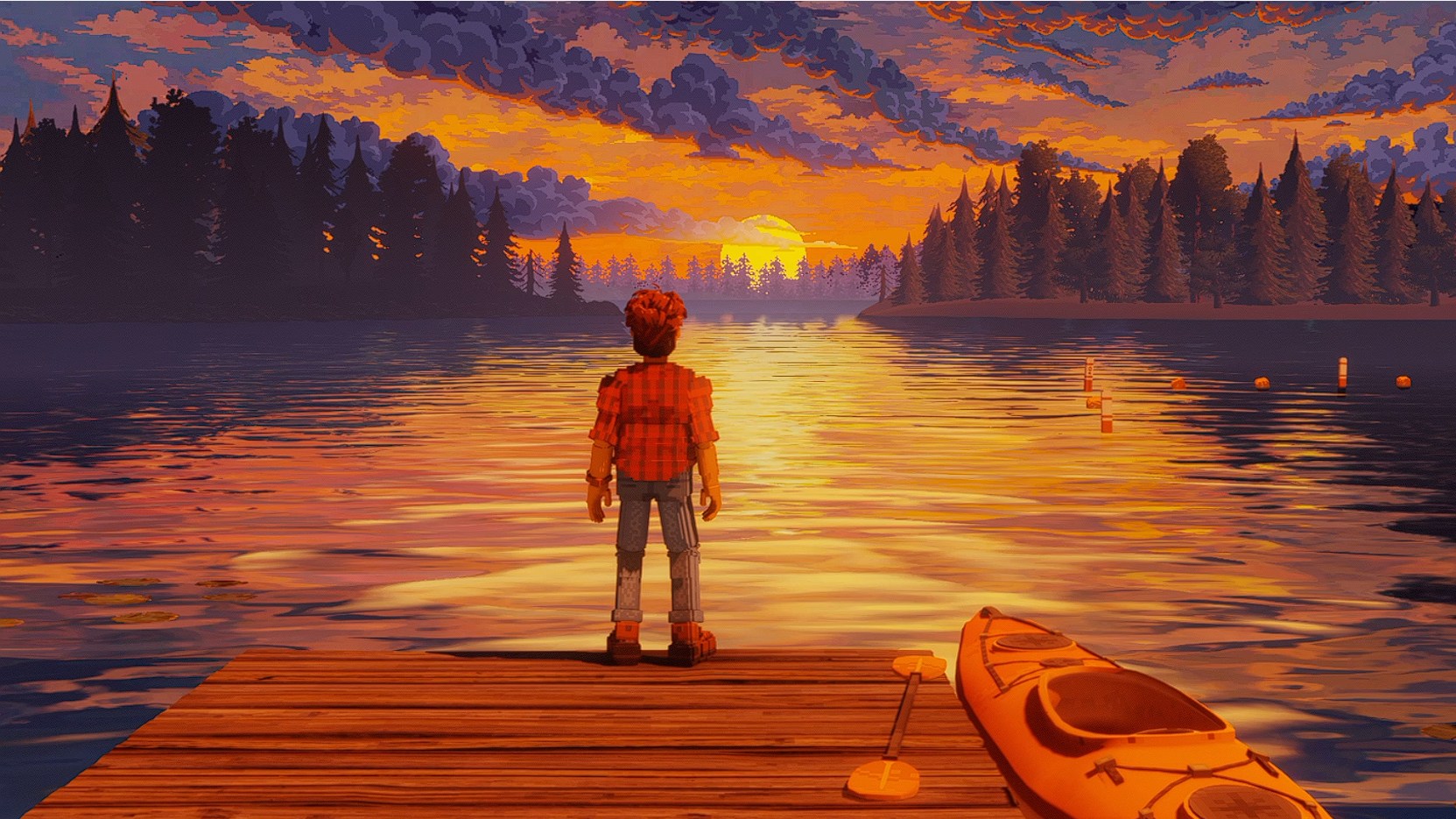Echo Generation 2 screenshot of a sunset