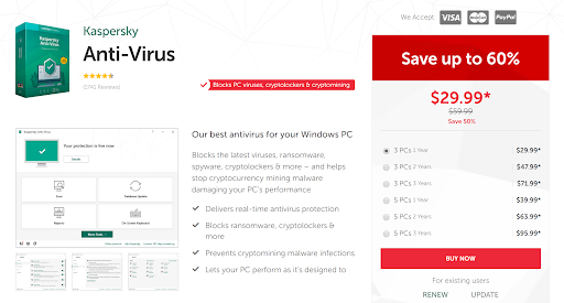 is kaspersky antivirus safe