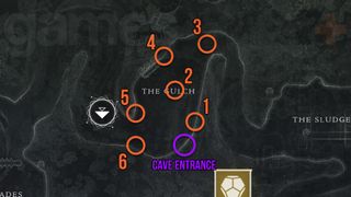 Destiny 2 Vexcalibur Exotic Glaive quest vex puzzle map in the Gulch, EDZ