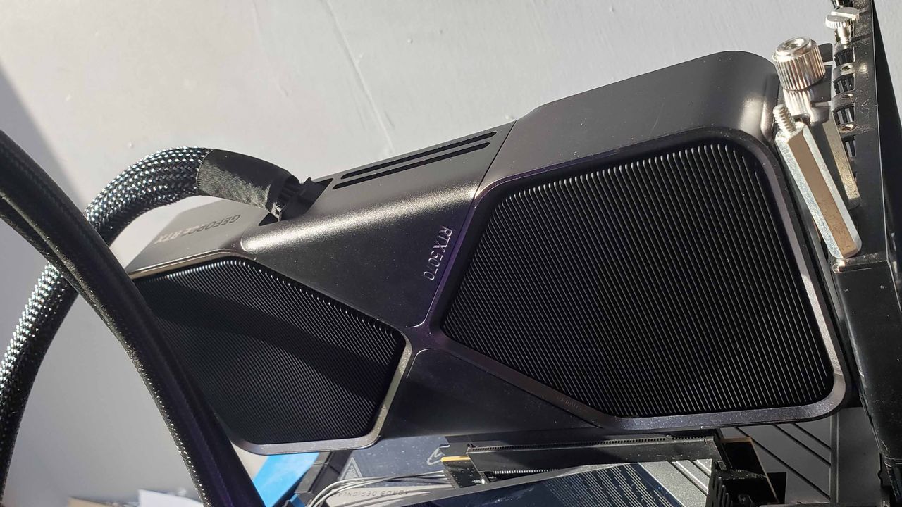 Nvidia RTX 5070 Founders Edition graphics card from various angles